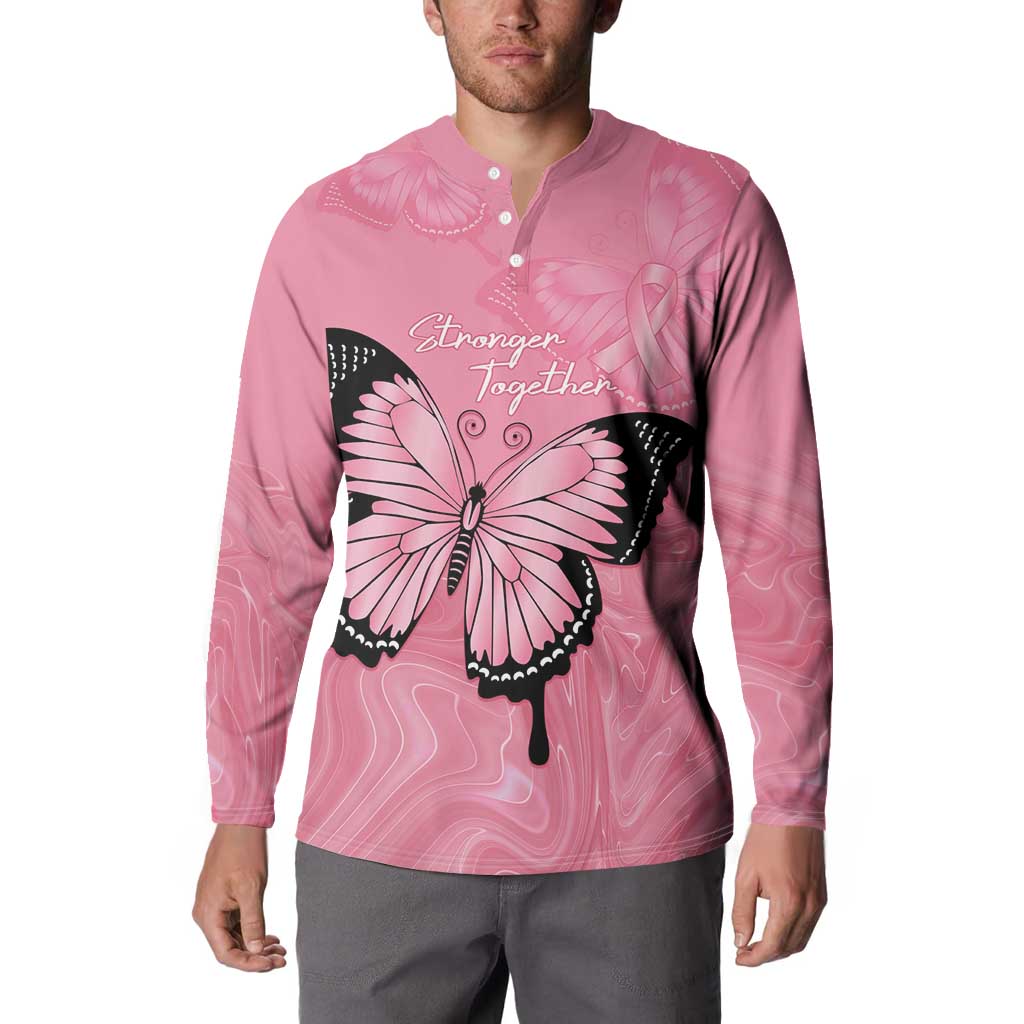 Personalised Australia Breast Cancer Awareness Button Sweatshirt Pink Ribbon Butterfly Opal Pattern - Aussie Hoodie