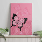 Personalised Australia Breast Cancer Awareness Canvas Wall Art Pink Ribbon Butterfly Opal Pattern - Aussie Hoodie