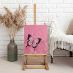 Personalised Australia Breast Cancer Awareness Canvas Wall Art Pink Ribbon Butterfly Opal Pattern - Aussie Hoodie