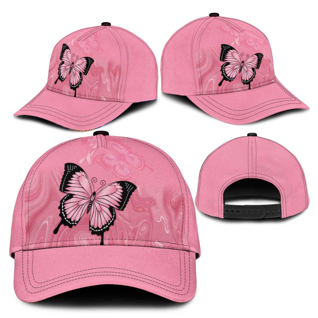 Australia Breast Cancer Awareness Classic Cap Pink Ribbon Butterfly Opal Pattern - Aussie Hoodie