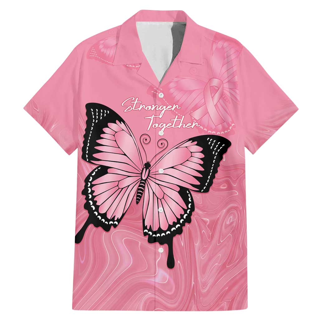 Personalised Australia Breast Cancer Awareness Family Matching Mermaid Dress and Hawaiian Shirt Pink Ribbon Butterfly Opal Pattern - Aussie Hoodie