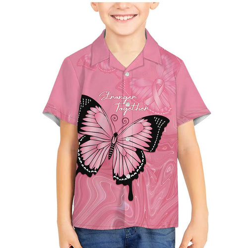 Personalised Australia Breast Cancer Awareness Family Matching Mermaid Dress and Hawaiian Shirt Pink Ribbon Butterfly Opal Pattern - Aussie Hoodie