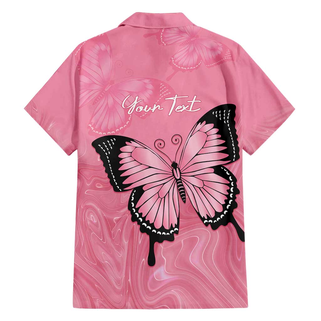 Personalised Australia Breast Cancer Awareness Family Matching Tank Maxi Dress and Hawaiian Shirt Pink Ribbon Butterfly Opal Pattern - Aussie Hoodie