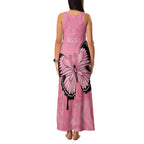 Personalised Australia Breast Cancer Awareness Family Matching Tank Maxi Dress and Hawaiian Shirt Pink Ribbon Butterfly Opal Pattern - Aussie Hoodie