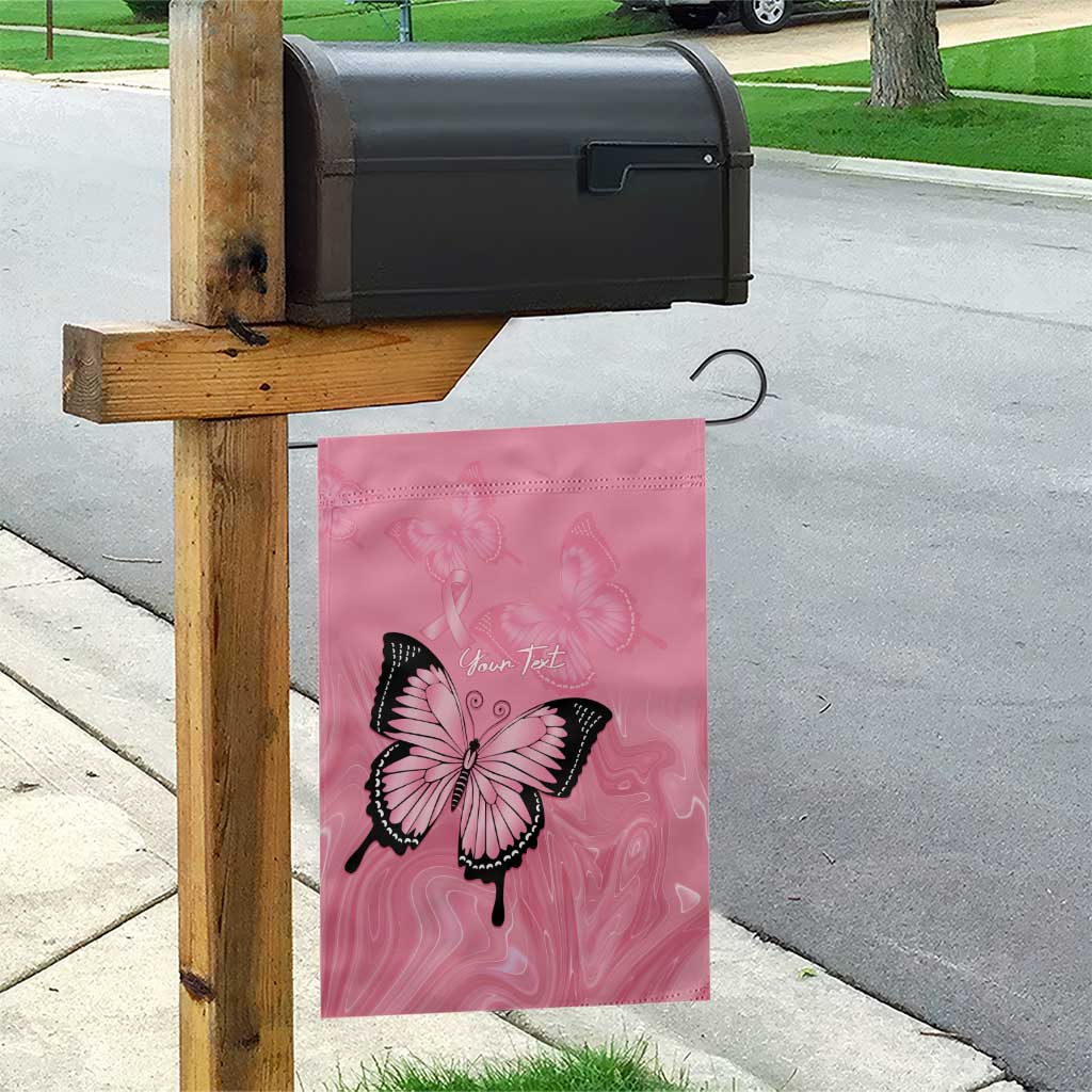 Personalised Australia Breast Cancer Awareness Garden Flag Pink Ribbon Butterfly Opal Pattern - Aussie Hoodie