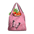 Personalised Australia Breast Cancer Awareness Grocery Bag Pink Ribbon Butterfly Opal Pattern - Aussie Hoodie