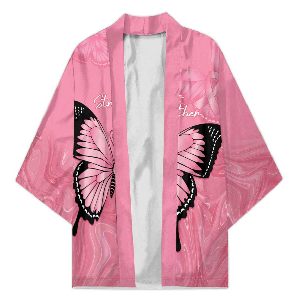 Personalised Australia Breast Cancer Awareness Kimono Pink Ribbon Butterfly Opal Pattern - Aussie Hoodie