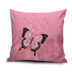 Personalised Australia Breast Cancer Awareness Pillow Cover Pink Ribbon Butterfly Opal Pattern - Aussie Hoodie