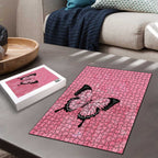 Personalised Australia Breast Cancer Awareness Puzzle Pink Ribbon Butterfly Opal Pattern - Aussie Hoodie