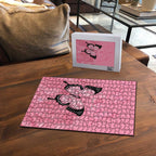 Personalised Australia Breast Cancer Awareness Puzzle Pink Ribbon Butterfly Opal Pattern - Aussie Hoodie