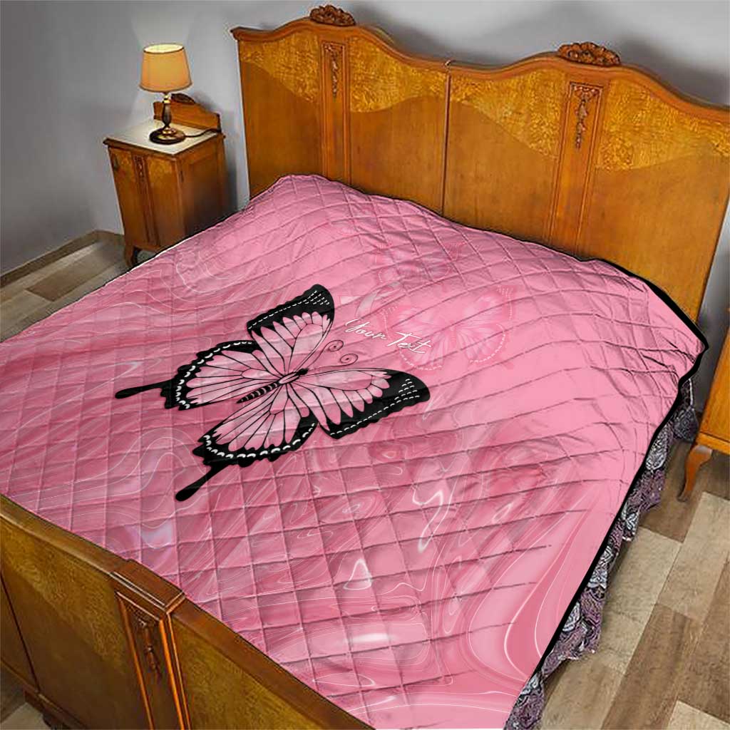 Personalised Australia Breast Cancer Awareness Quilt Pink Ribbon Butterfly Opal Pattern - Aussie Hoodie
