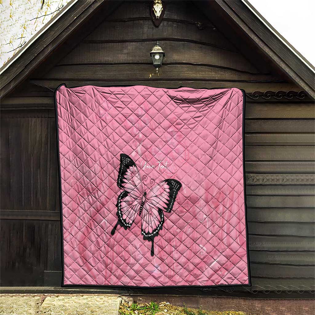 Personalised Australia Breast Cancer Awareness Quilt Pink Ribbon Butterfly Opal Pattern - Aussie Hoodie