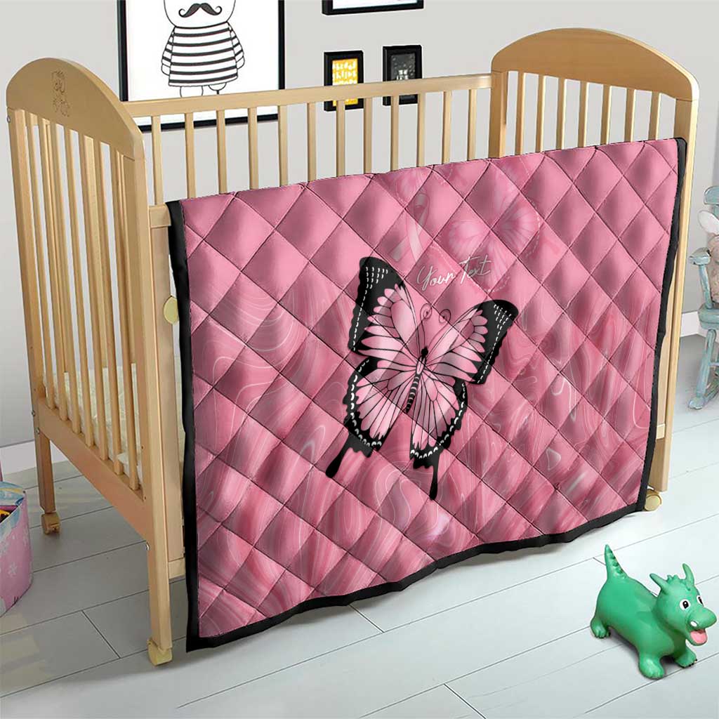 Personalised Australia Breast Cancer Awareness Quilt Pink Ribbon Butterfly Opal Pattern - Aussie Hoodie