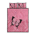 Personalised Australia Breast Cancer Awareness Quilt Bed Set Pink Ribbon Butterfly Opal Pattern - Aussie Hoodie