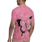 Personalised Australia Breast Cancer Awareness Rugby Jersey Pink Ribbon Butterfly Opal Pattern - Aussie Hoodie
