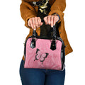 Personalised Australia Breast Cancer Awareness Shoulder Handbag Pink Ribbon Butterfly Opal Pattern - Aussie Hoodie