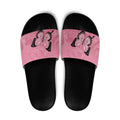 Personalised Australia Breast Cancer Awareness Slide Sandals Pink Ribbon Butterfly Opal Pattern - Aussie Hoodie