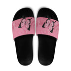 Personalised Australia Breast Cancer Awareness Slide Sandals Pink Ribbon Butterfly Opal Pattern - Aussie Hoodie
