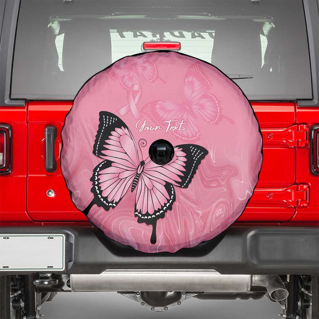 Personalised Australia Breast Cancer Awareness Spare Tire Cover Pink Ribbon Butterfly Opal Pattern - Aussie Hoodie