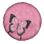 Personalised Australia Breast Cancer Awareness Spare Tire Cover Pink Ribbon Butterfly Opal Pattern - Aussie Hoodie