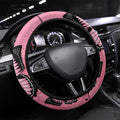 Australia Breast Cancer Awareness Steering Wheel Cover Pink Ribbon Butterfly Opal Pattern - Aussie Hoodie