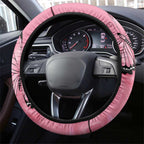 Australia Breast Cancer Awareness Steering Wheel Cover Pink Ribbon Butterfly Opal Pattern - Aussie Hoodie