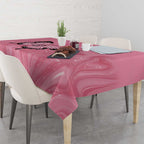 Personalised Australia Breast Cancer Awareness Tablecloth Pink Ribbon Butterfly Opal Pattern - Aussie Hoodie
