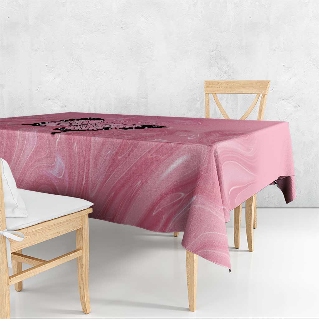 Personalised Australia Breast Cancer Awareness Tablecloth Pink Ribbon Butterfly Opal Pattern - Aussie Hoodie