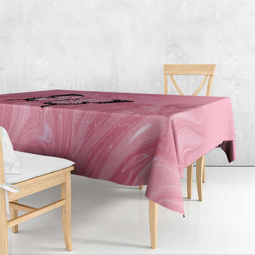 Personalised Australia Breast Cancer Awareness Tablecloth Pink Ribbon Butterfly Opal Pattern - Aussie Hoodie