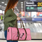 Personalised Australia Breast Cancer Awareness Travel Bag Pink Ribbon Butterfly Opal Pattern - Aussie Hoodie