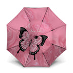 Personalised Australia Breast Cancer Awareness Umbrella Pink Ribbon Butterfly Opal Pattern - Aussie Hoodie