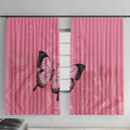 Personalised Australia Breast Cancer Awareness Window Curtain Pink Ribbon Butterfly Opal Pattern - Aussie Hoodie