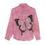 Personalised Australia Breast Cancer Awareness Women Casual Shirt Pink Ribbon Butterfly Opal Pattern - Aussie Hoodie
