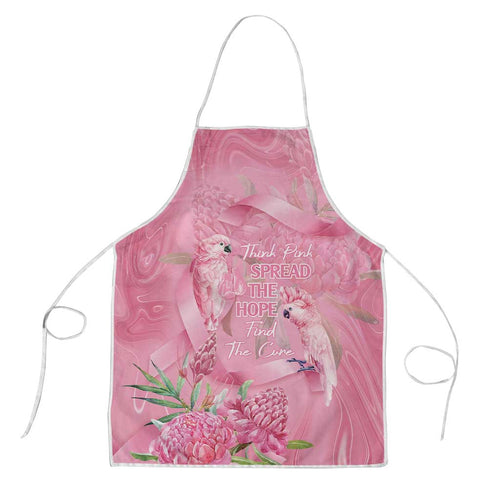 Australia Breast Cancer Awareness Apron Think Pink Cockatoos Ribbon - Aussie Hoodie