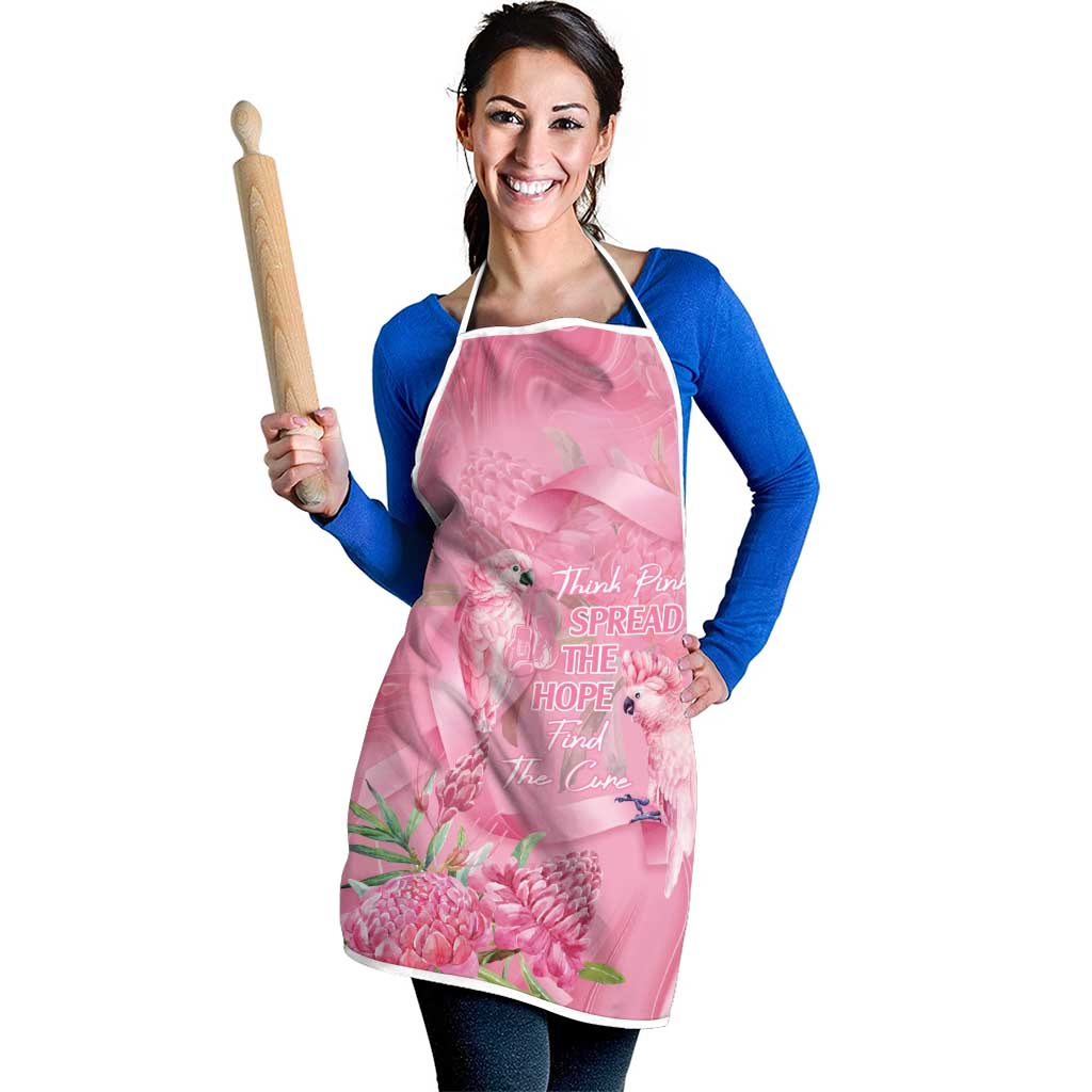 Australia Breast Cancer Awareness Apron Think Pink Cockatoos Ribbon - Aussie Hoodie