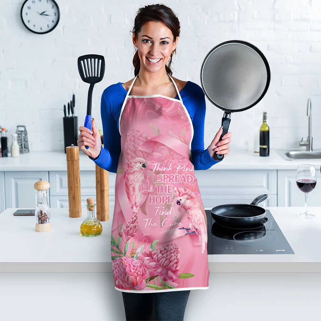 Australia Breast Cancer Awareness Apron Think Pink Cockatoos Ribbon - Aussie Hoodie