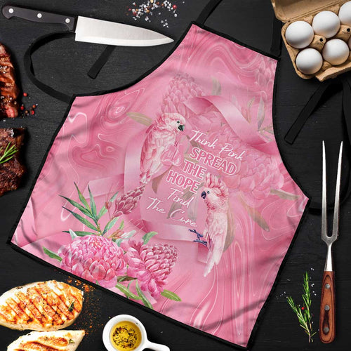 Australia Breast Cancer Awareness Apron Think Pink Cockatoos Ribbon - Aussie Hoodie