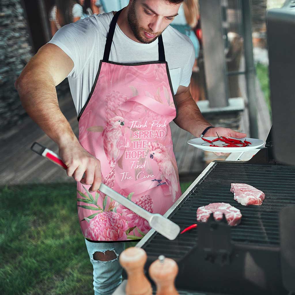 Australia Breast Cancer Awareness Apron Think Pink Cockatoos Ribbon - Aussie Hoodie
