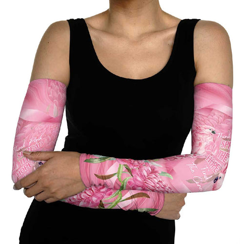 Australia Breast Cancer Awareness Arm Sleeves Think Pink Cockatoos Ribbon - Aussie Hoodie
