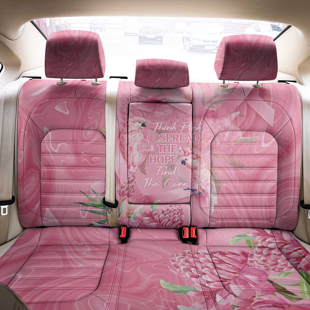 Australia Breast Cancer Awareness Back Car Seat Cover Think Pink Cockatoos Ribbon - Aussie Hoodie