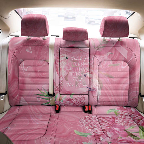 Australia Breast Cancer Awareness Back Car Seat Cover Think Pink Cockatoos Ribbon - Aussie Hoodie