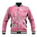 Australia Breast Cancer Awareness Baseball Jacket Think Pink Cockatoos Ribbon - Aussie Hoodie