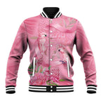 Australia Breast Cancer Awareness Baseball Jacket Think Pink Cockatoos Ribbon - Aussie Hoodie