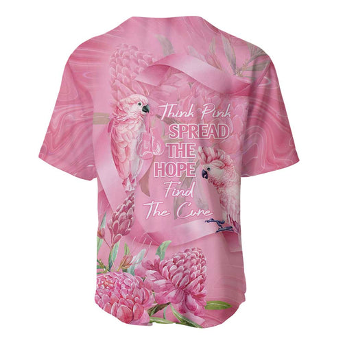 Australia Breast Cancer Awareness Baseball Jersey Think Pink Cockatoos Ribbon - Aussie Hoodie