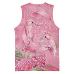 Australia Breast Cancer Awareness Basketball Jersey Think Pink Cockatoos Ribbon - Aussie Hoodie