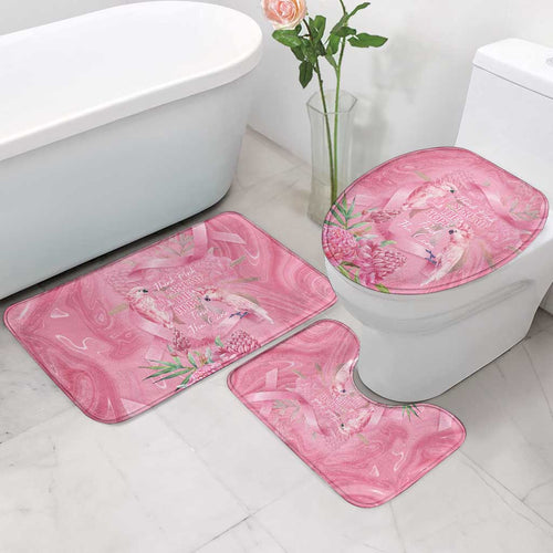 Australia Breast Cancer Awareness Bathroom Set Think Pink Cockatoos Ribbon - Aussie Hoodie