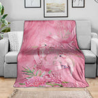 Australia Breast Cancer Awareness Blanket Think Pink Cockatoos Ribbon - Aussie Hoodie