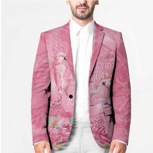 Australia Breast Cancer Awareness Blazer Think Pink Cockatoos Ribbon - Aussie Hoodie