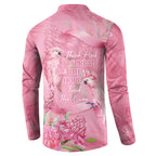 Australia Breast Cancer Awareness Button Sweatshirt Think Pink Cockatoos Ribbon - Aussie Hoodie