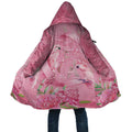 Australia Breast Cancer Awareness Cloak Think Pink Cockatoos Ribbon - Aussie Hoodie